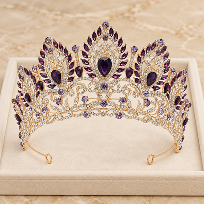 Ornate Rhinestone Crown Tiara